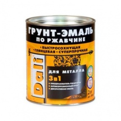 DALI грунт-эмаль по металлу 3 в 1 Красная гладкая 2 л