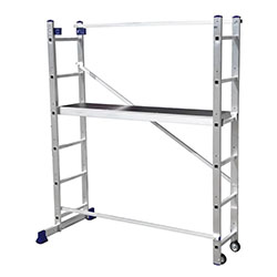 Лестница-помост алюминиевая 2x6 ступеней 3,1 м 1,68 м Alumet SM 4006