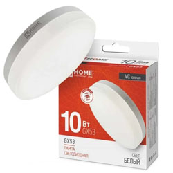 Лампа светодиодная LED-GX53-VC 10Вт 230В 4000К 950Лм IN HOME Лампа светодиодная LED-GX53-VC 10Вт 230В 4000К 950Лм IN HOME