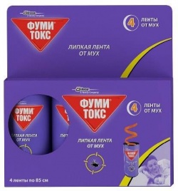 Фумитокс липкая лента от мух 4 штуки