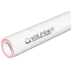 Труба ПП 20 х 2.8 SDR 6 PN 25 PPR Армированное стекловолокно Белая хлыст 4 м Valfex