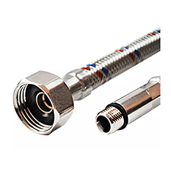 Гибкая подводка для смесителей нержавеющая сталь М10х18-1/2" 120 см S/S VALFEX