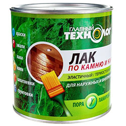 Лак по камню и кирпичу Матовый 0,75 л Главный Технолог