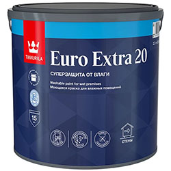 Краска моющаяся для влажных помещений 2,7 л Tikkurila Euro 20