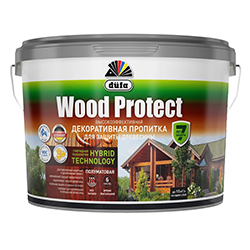 Пропитка декоративная для дерева Махагон 9 л Dufa Wood Protect