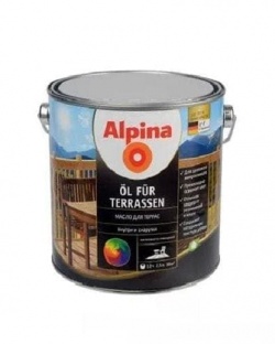 Альпина масло для террас полуматовое ДЛЯ КОЛЛЕРОВКИ 2,5 л