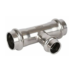 Тройник-переходник ВПр Ø 22х18х22 Нержавеющая сталь пресс ROMMER