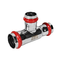 Тройник-переходник ВПр Ø 28х22х22 Нержавеющая сталь пресс ROMMER