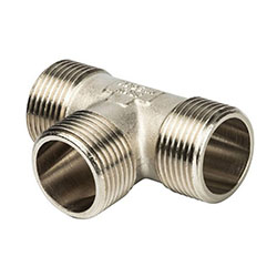 Тройник ННН 1"х1"х1" никелированный STOUT