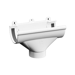 Воронка желоба 142/100 мм ПВХ Белый ТЕХНОНИКОЛЬ УЛЬТРА