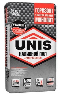 Юнис монолит наливной пол с армирующим волокном