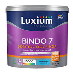 Краска матовая 2,25 л база BС Dulux/Luxium Bindo 7