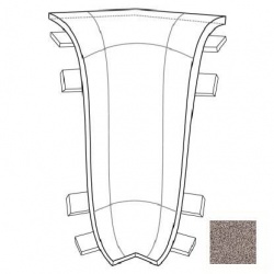 Внутренний угол для плинтуса К55 Комфорт Гранит треви