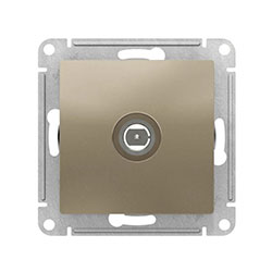 Розетка TV механизм в рамку Шампань Systeme Electric ATLASDESIGN