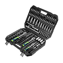 Набор инструментов 1/2 ,3/8",1/4" пластиковый кейс 172 предмета Сибртех