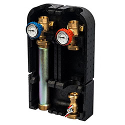 Группа насосная с прямым контуром 1' без насоса в теплоизоляции STOUT