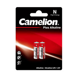 Батарейка Элемент питания алкалиновый N/LR1 1.5В LR1-BP2 BL-2 Camelion 2605