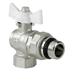 Кран шаровой угловой 3/4" ВР/НР американка с резиновым кольцом VALFEX