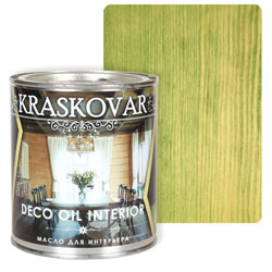 Масло для интерьера Kraskovar Deco Oil Interior 0,75 л Зеленый