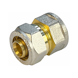 Соединитель обжимной переходной для труб металлопласт 26x3/4" ВР Valfex