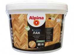Лак Alpina аква для паркета и полов матовый 10 л
