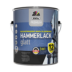 Эмаль по ржавчине 3в1 Dufa Premium Hammerlack 0,75 л база С