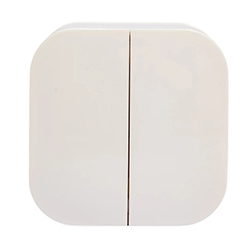 Выключатель 2 клавиши ОП Frea 10А IP20 250В АБС-пластик Бежевый TOKOV ELECTRIC