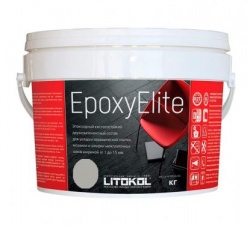 Литокол ЭпоксиЭлит 1 кг эпоксидная затирка E.03 жемчужно-серый