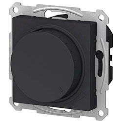 Светорегулятор в рамку 400Вт диммер Карбон ATN001023 Systeme Electric ATLASDESIGN