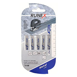 Пилки для электролобзика по металлу 5 шт Т118В RUNЕХ
