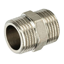 Бочонок НН 1 1/2' латунь никелированный ниппель Aquadeel