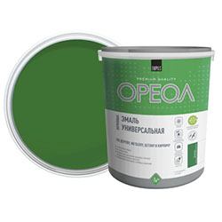 Эмаль акриловая Зеленый глянцевый 1 кг Ореол