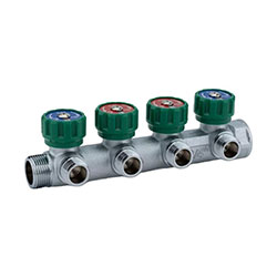 Коллектор регулирующий 3/4"х1/2" 4 выхода ALATO