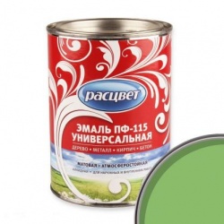 Эмаль Расцвет ПФ-115 универсальная 0,9 кг Фисташковая