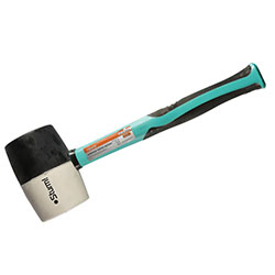 Киянка 900 гр Черно-белая с обрезиненной рукояткой Sturm