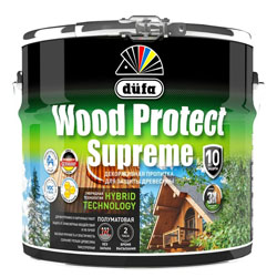 Декоративная пропитка для дерева Бесцветная 9 л DUFA Wood Protect Supreme
