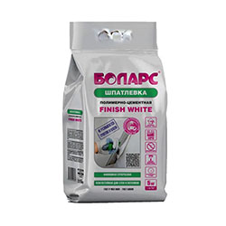 Шпатлевка полимерно-цементная финишная 5 кг Белая 0,2-5 мм БОЛАРС FINISH WHITE