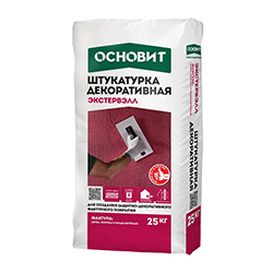 Штукатурка декоративная фактура Короед Серый 25 кг Основит Экстервэлл OS-1,5 GK