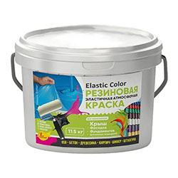 Краска резиновая Зеленый Мох 11,5 кг Elastic Color НОВБЫТХИМ