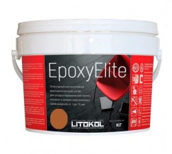 Литокол ЭпоксиЭлит 1 кг эпоксидная затирка E.11 лесной орех