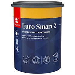 Краска для стен и потолка 0,9 л Tikkurila Euro Smart 2