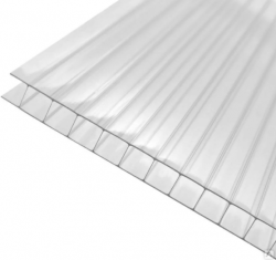 Поликарбонат сотовый 12000х2100х4 мм Прозрачный