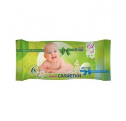 Салфетки влажные Эдит с антибактериальным эффектом 60 шт