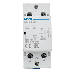 Контактор модульный NCH8-63/20 63А 2НО AC 220/230В 50Гц CHINT
