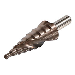 Сверло ступенчатое по металлу 4-20 мм спираль кобальт Sturm