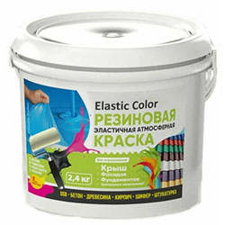 Краска резиновая Черная 2,4 кг Elastic Color НовБытХим