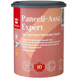 Лак для деревянных панелей база ЕР матовый 0,9 л Tikkurila PANEELI-ASSA 10
