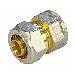 Соединитель обжимной для труб металлопласт ВР 16x3/4 PE-RT/Al/PE-RT Valfex