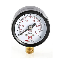 Манометр радиальный VT.TM40 Dy40 1/8' 0-10 VT.TM40.D.01 VALTEC