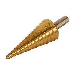 Сверло ступенчатое по металлу 6-30 мм прямое титан Sturm